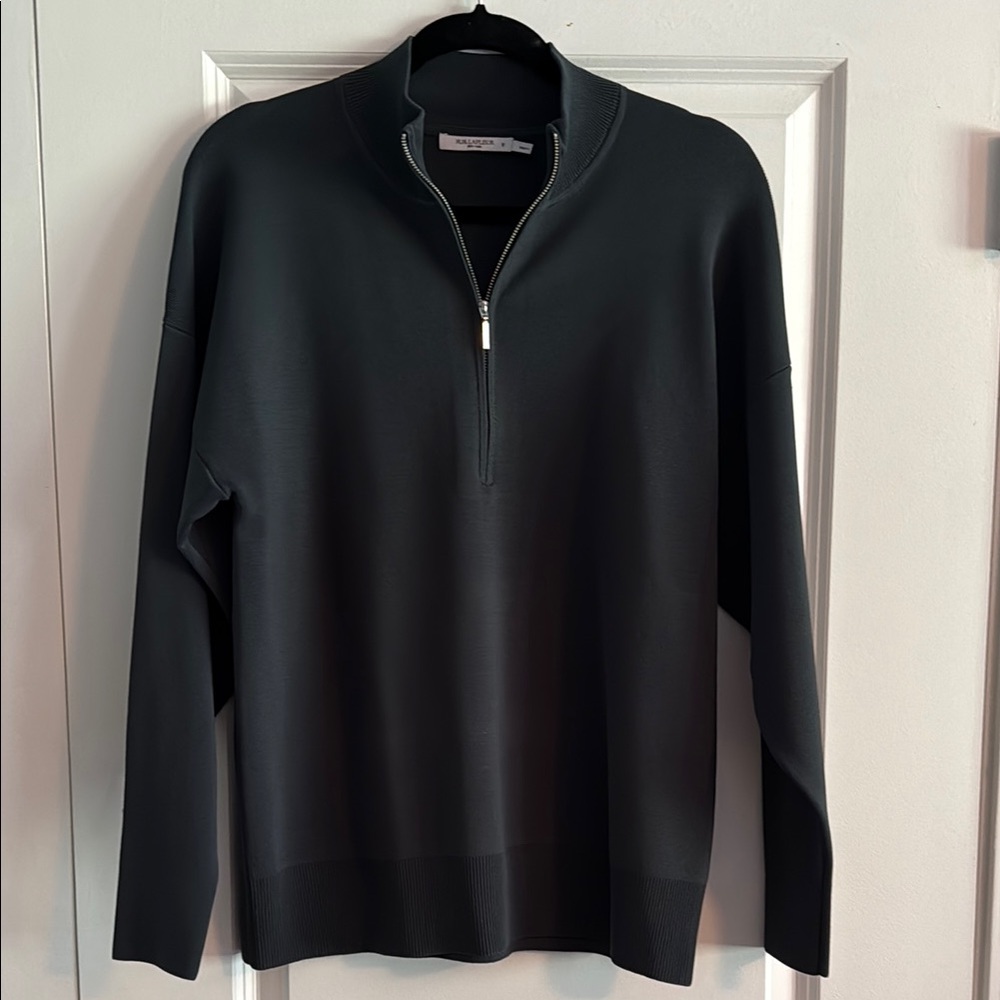 MM LaFleur Athens Half Zip - Jardigan Knit Size M Green